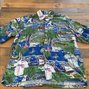 LA Dodgers Reyn Spooner Aloha Hawaiian Shirt Small
